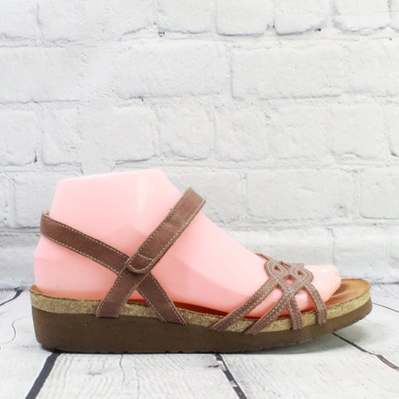 Naot Shoes - NAOT Strappy Wedge Heels Slip On Sandals Size 7